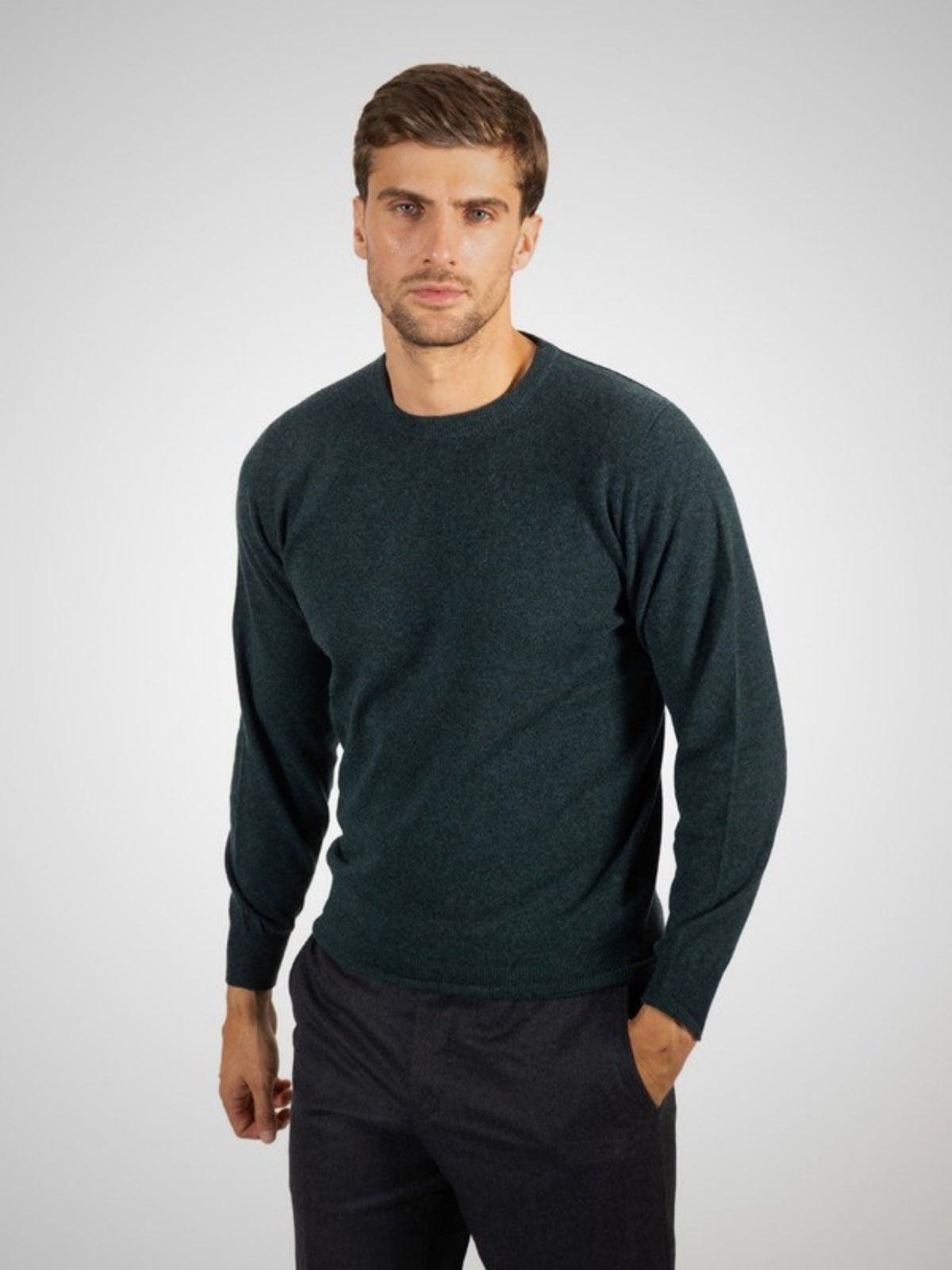Penryn Men's Classic Cashmere Crew Neck Jumper (in Lugano) – Hawico Scotland