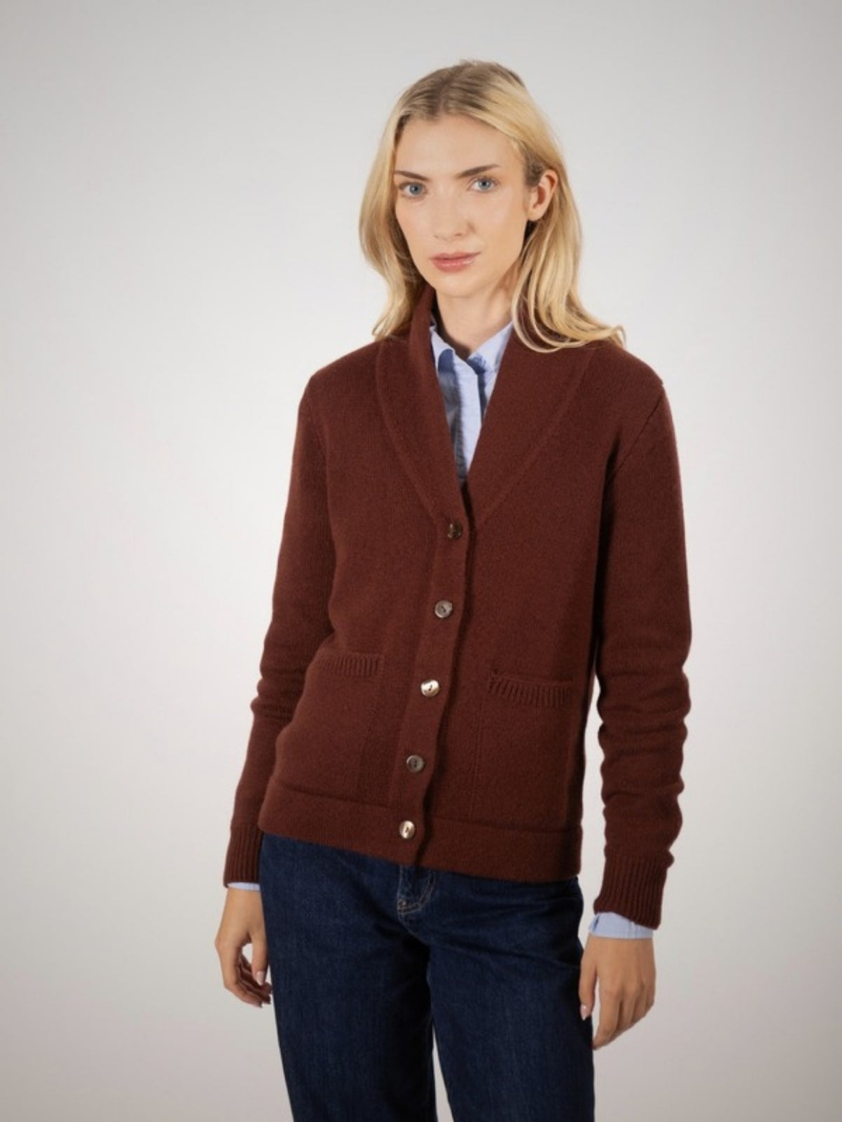 Vion Women's 3 Ply Cashmere Cardigan (in Warm) – Hawico Scotland