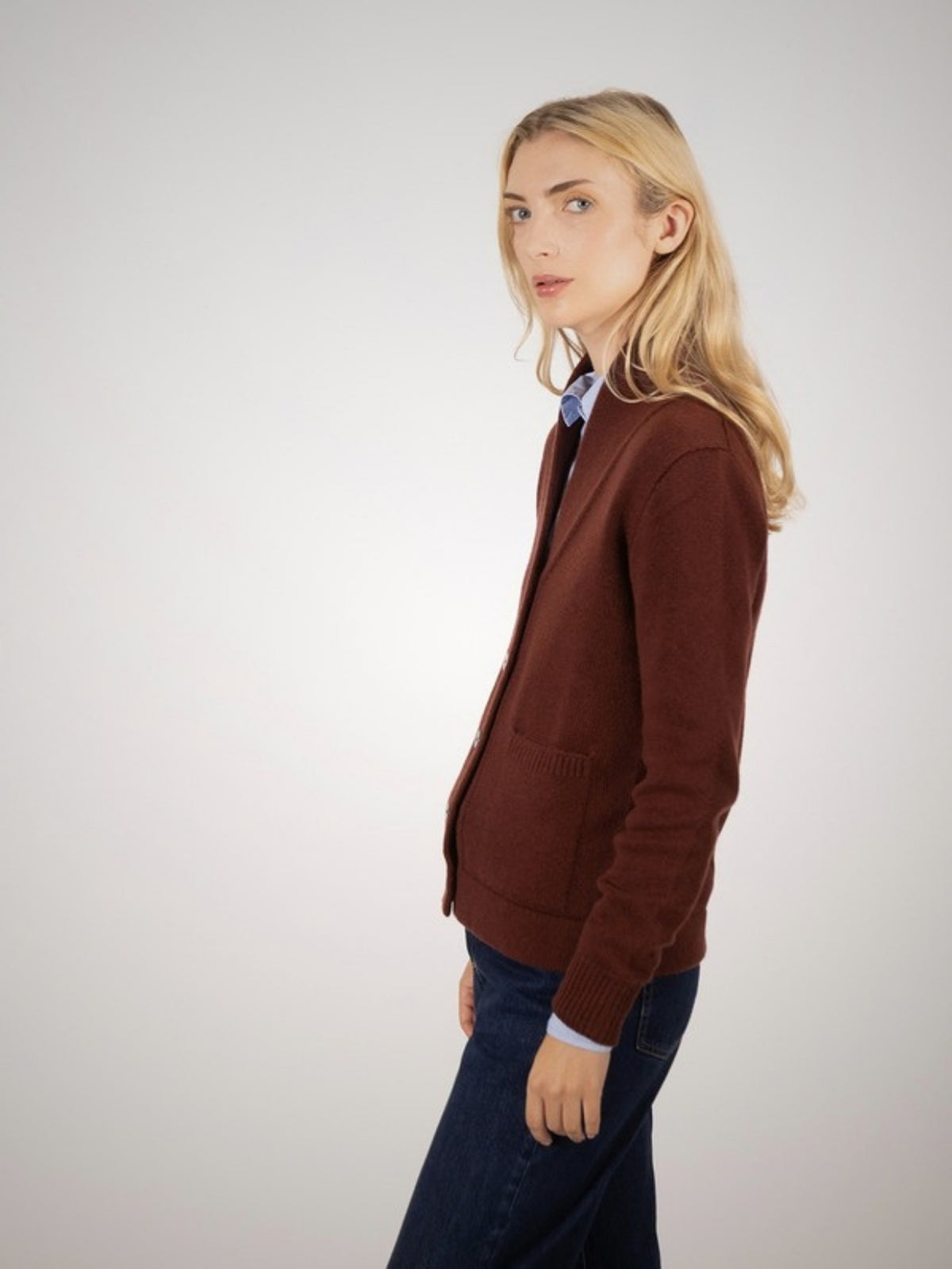 Vion Women's 3 Ply Cashmere Cardigan (in Warm) – Hawico Scotland