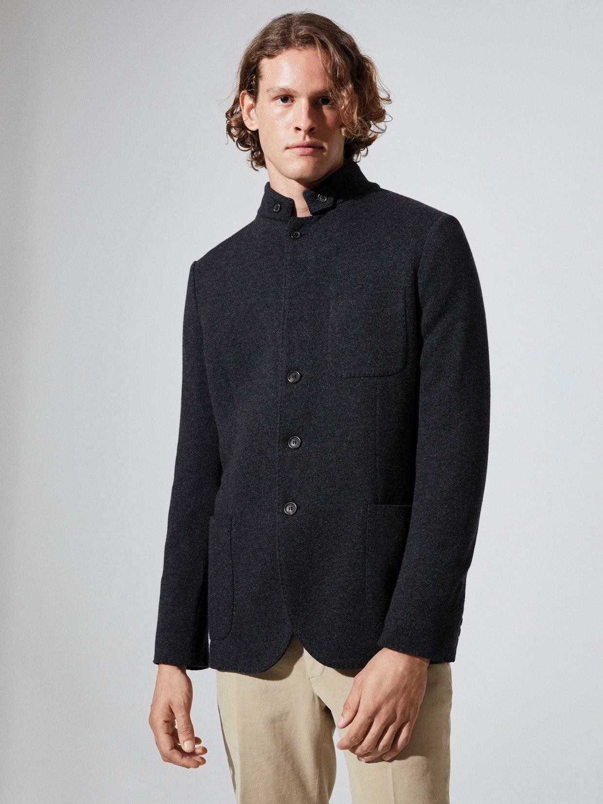 Marsden Men's Luxury Jacket - Charcoal, L image