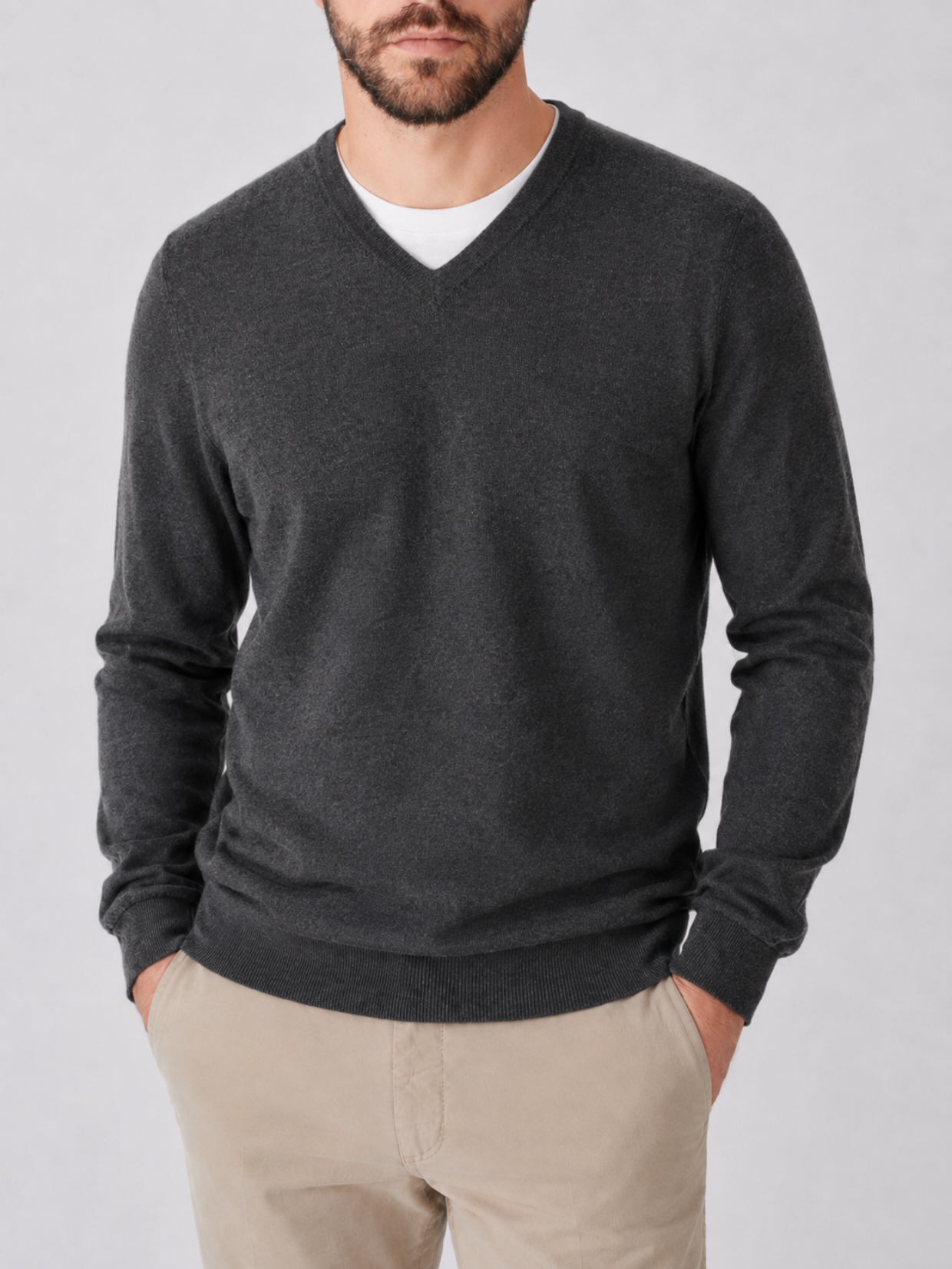 Jever Cashmere & Silk V Neck