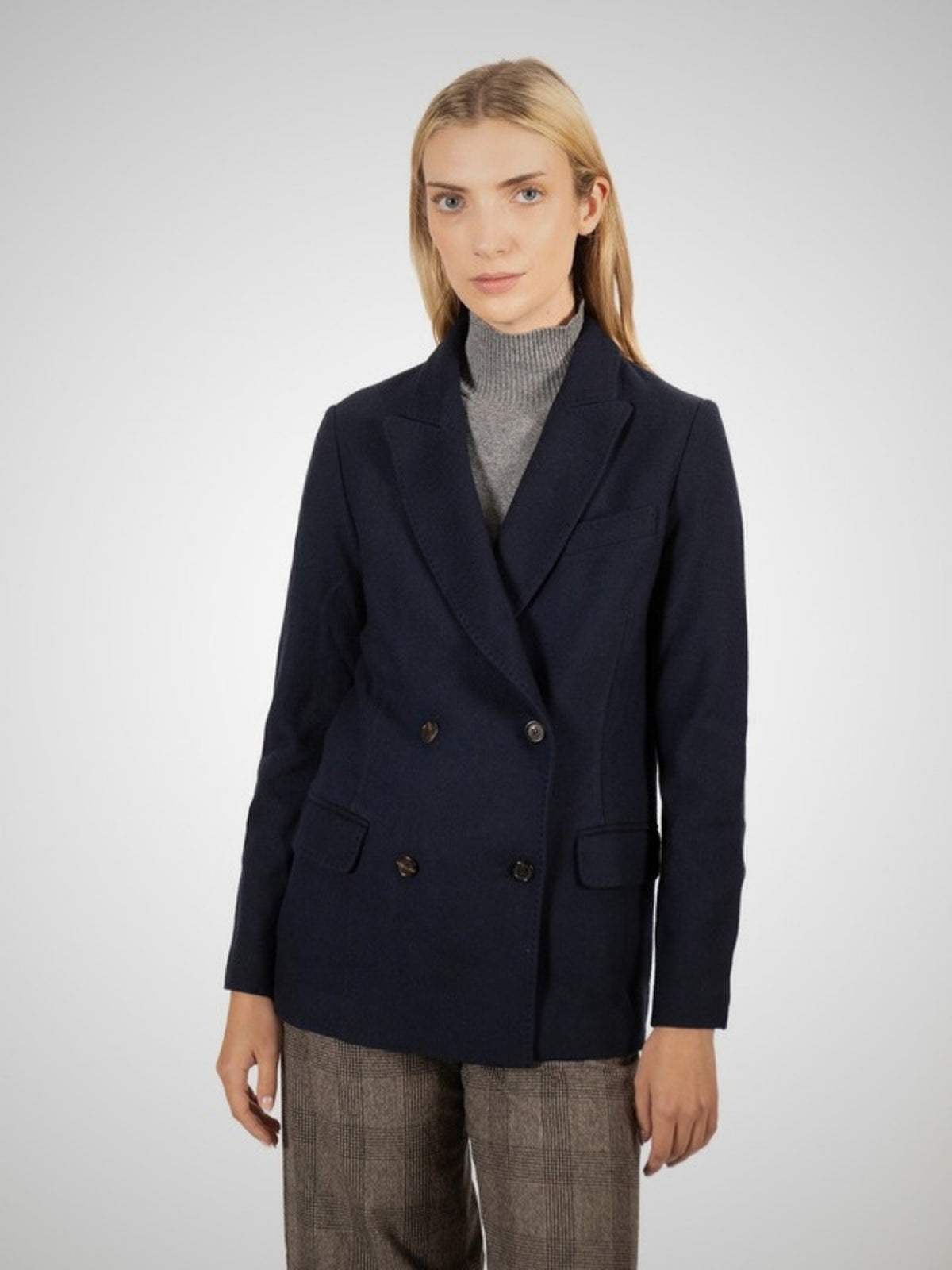 Montebello Cashmere Coat (in Dark Navy) – Hawico Scotland