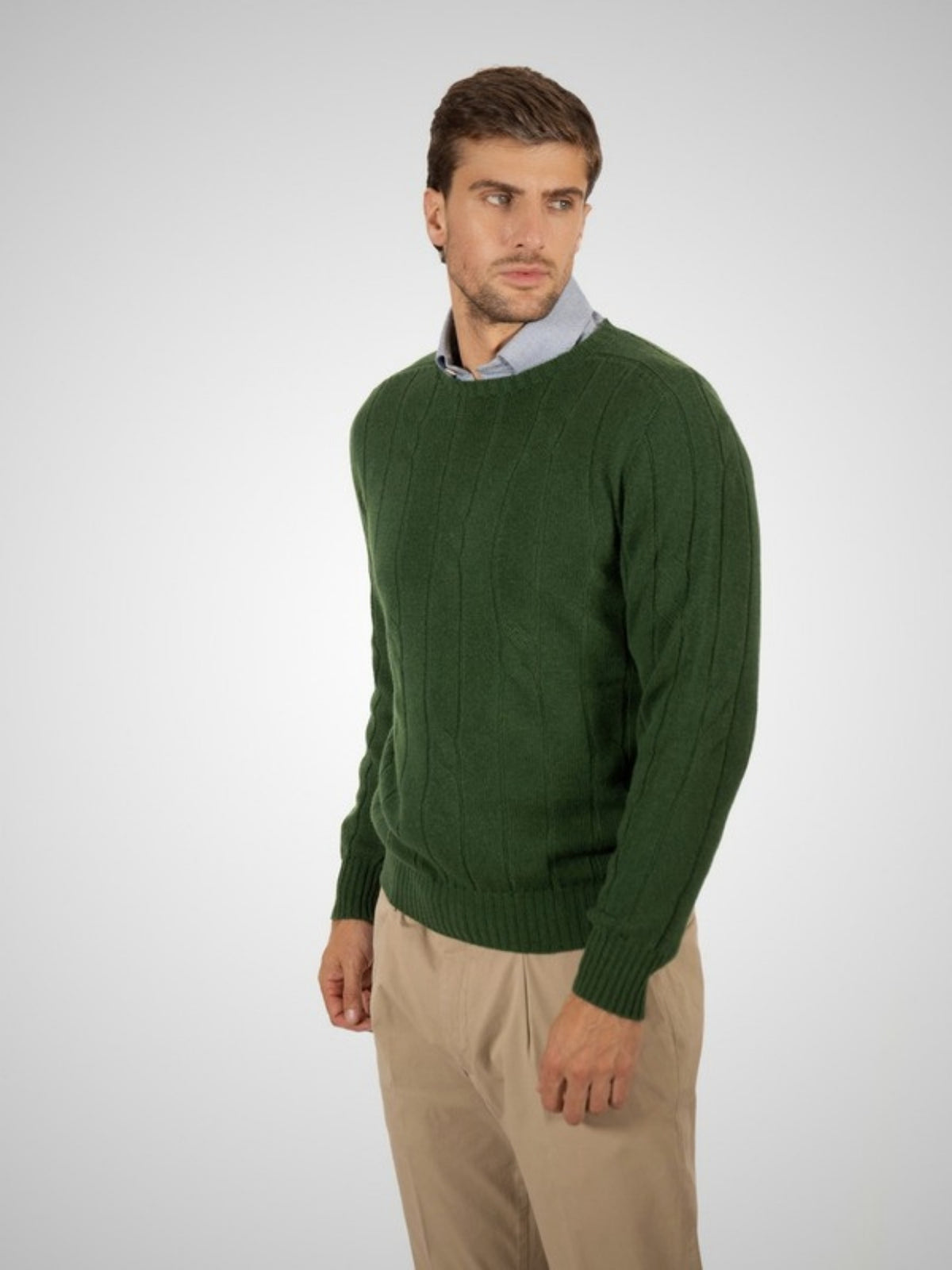 Morven Men's 2 Ply Cashmere Jumper (in Cedar) – Hawico Scotland