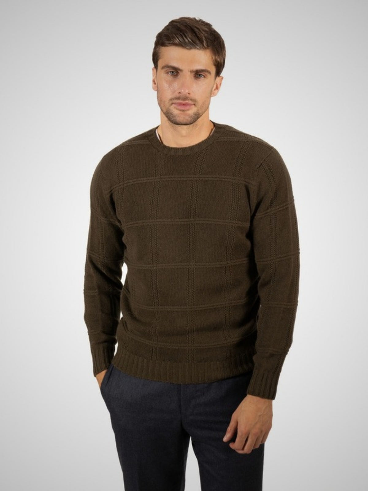 Vero Men's 3 Ply Cashmere Jumper (in Duffel Bag) – Hawico Scotland