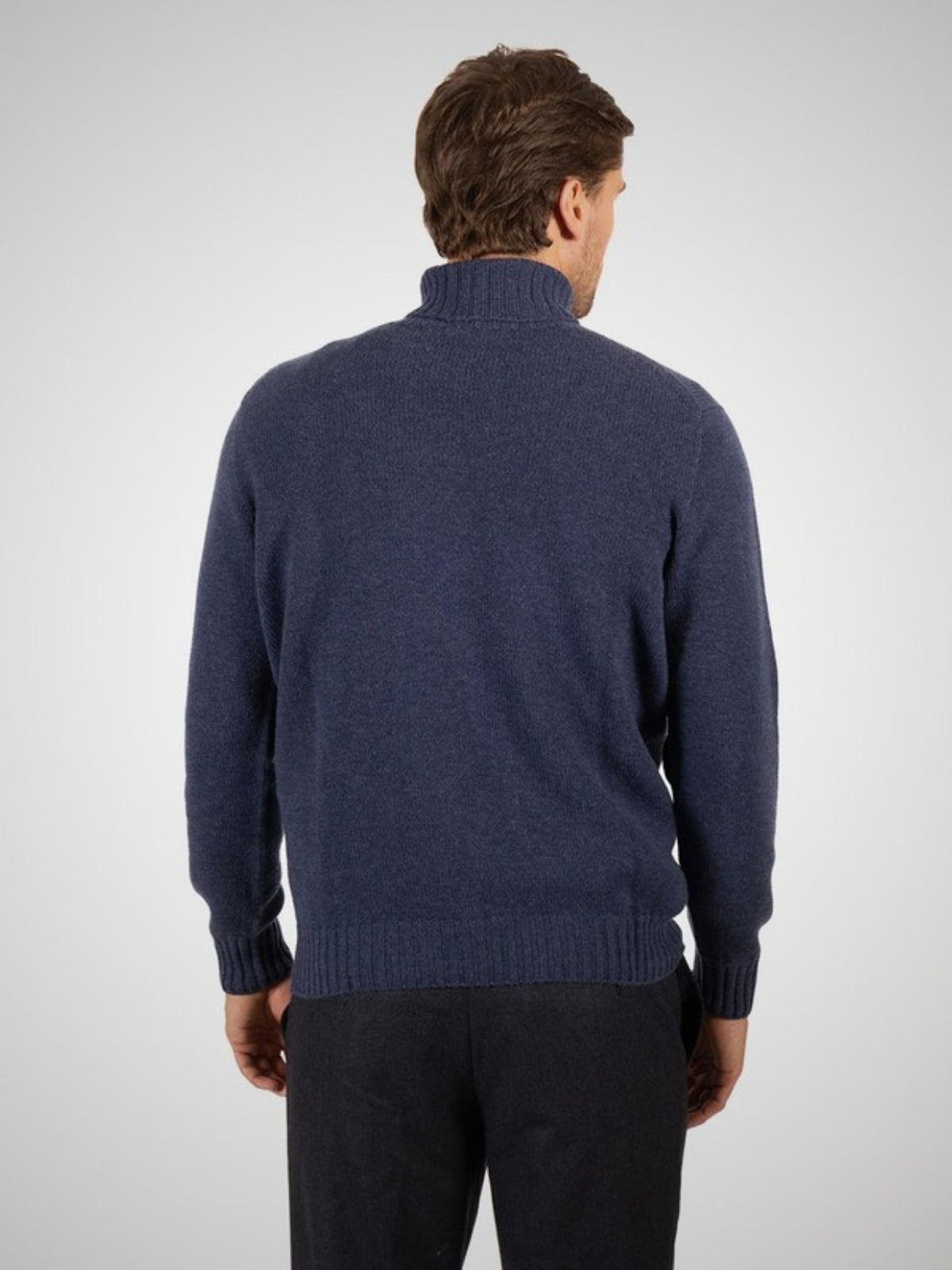 Vertex Men's 3 Ply Cashmere Jumper (in Indigo) – Hawico Scotland