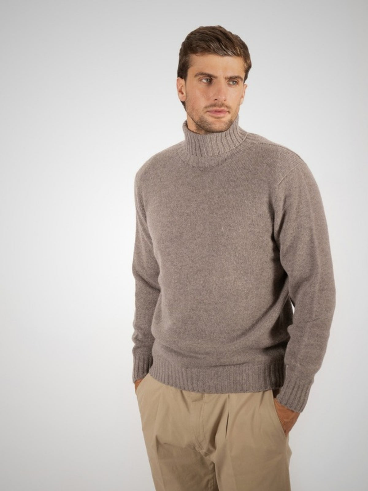 Vertex Men's 3 Ply Cashmere Jumper (in Sable) – Hawico Scotland