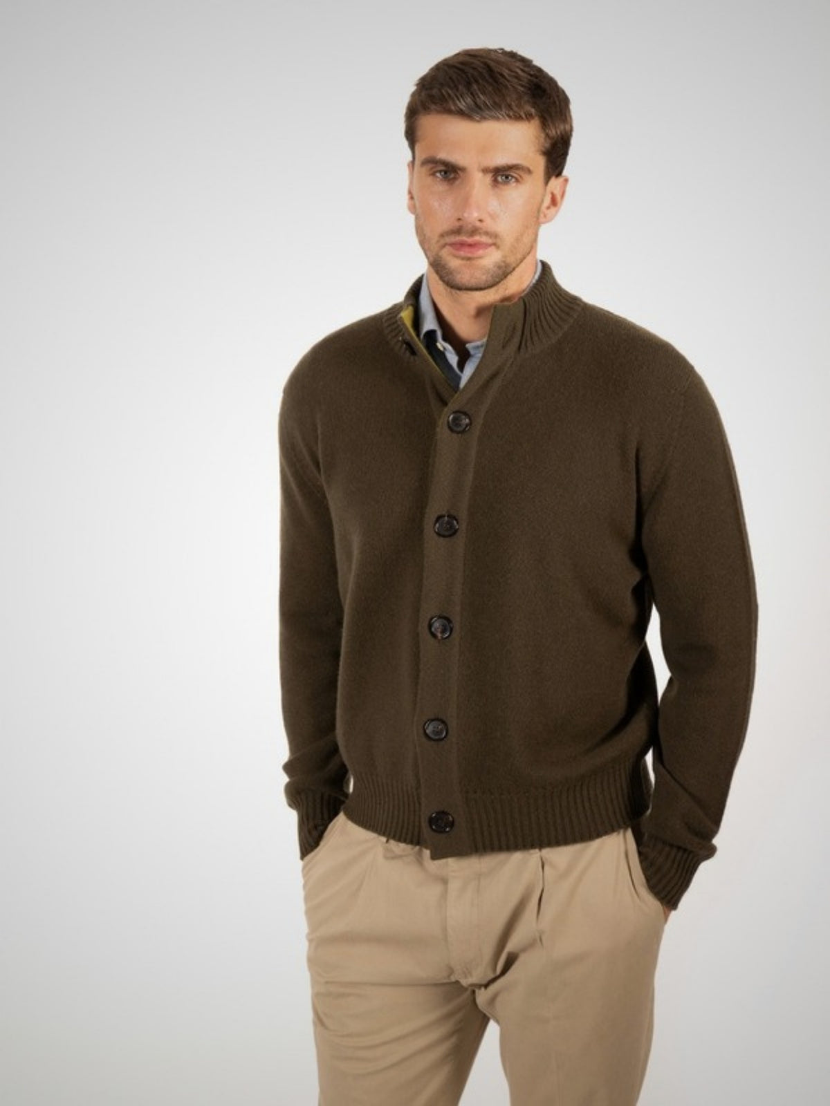 Villisca Men's Cashmere Turtle Neck Cardigan (in Duffel Bag) – Hawico Scotland
