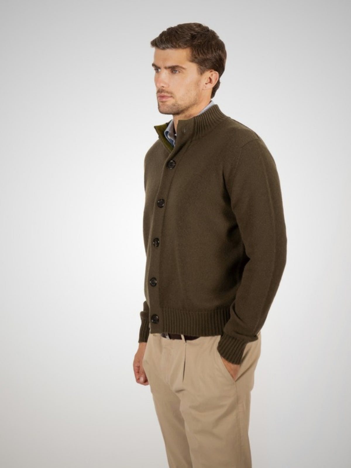 Villisca Men's Cashmere Turtle Neck Cardigan (in Duffel Bag) – Hawico Scotland