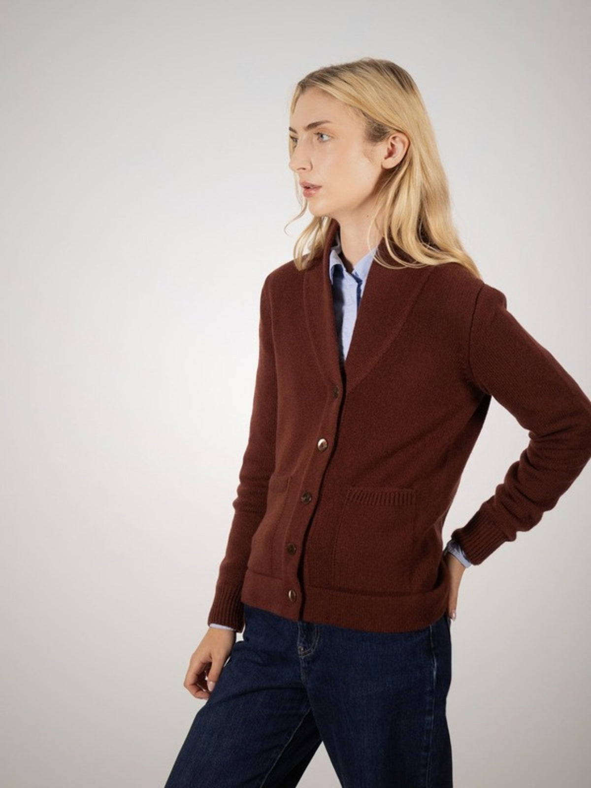 Vion Women's 3 Ply Cashmere Cardigan (in Warm) – Hawico Scotland